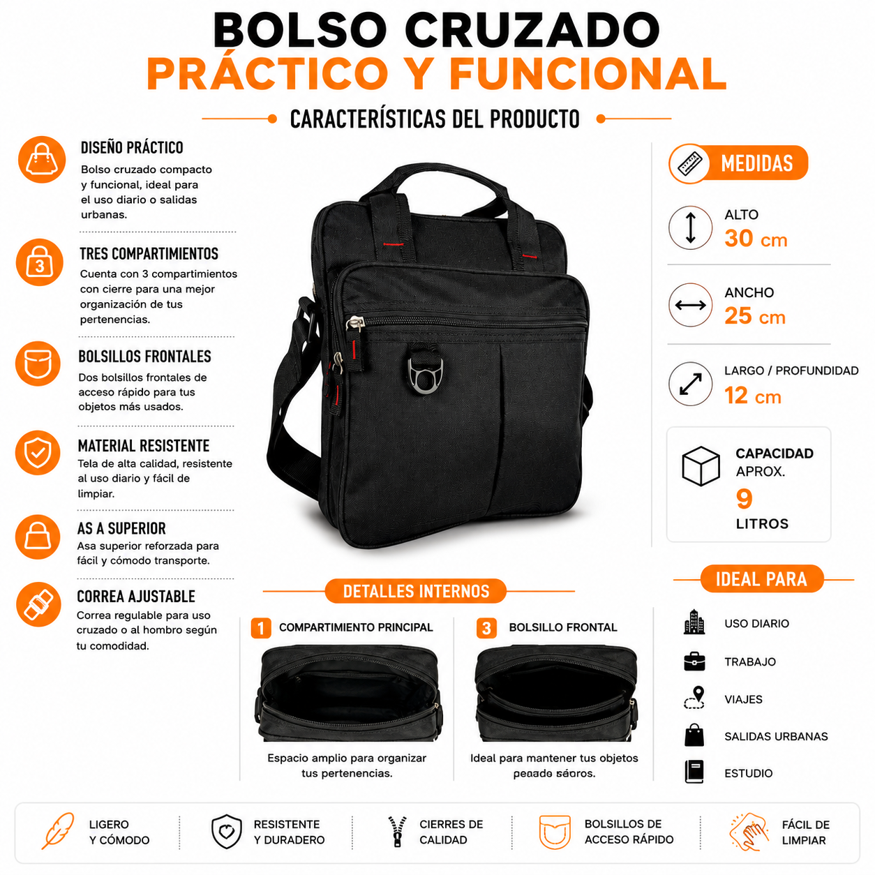 Bolsos Cruzados XL