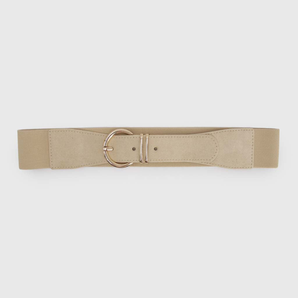 Cinturón Mujer Elasticado Doble Pasador Metálico - BE098