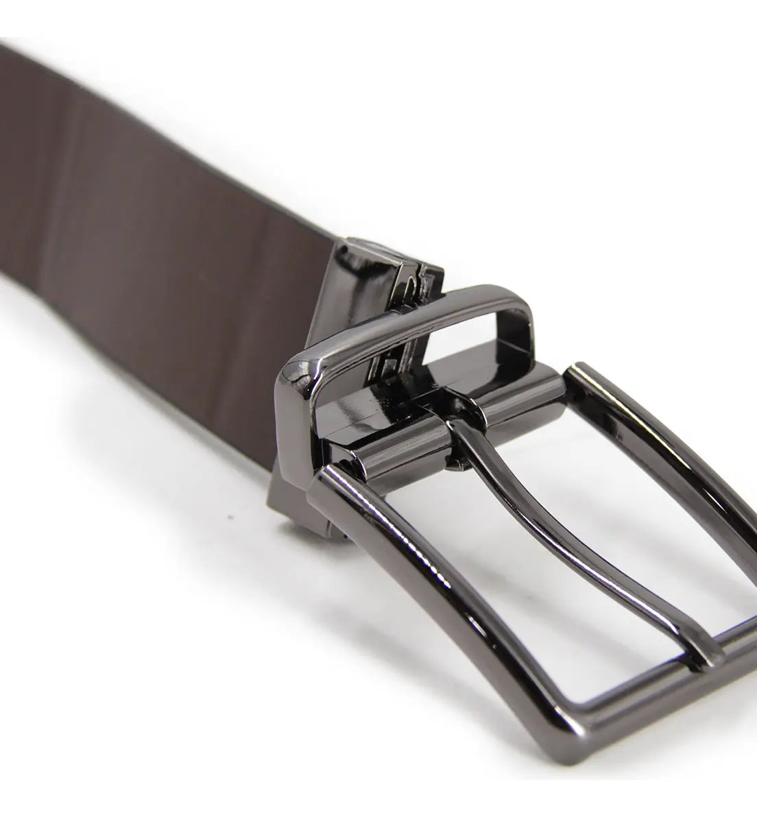 Cinturón Hombre Reversible Hebilla Gun Metal - BC025