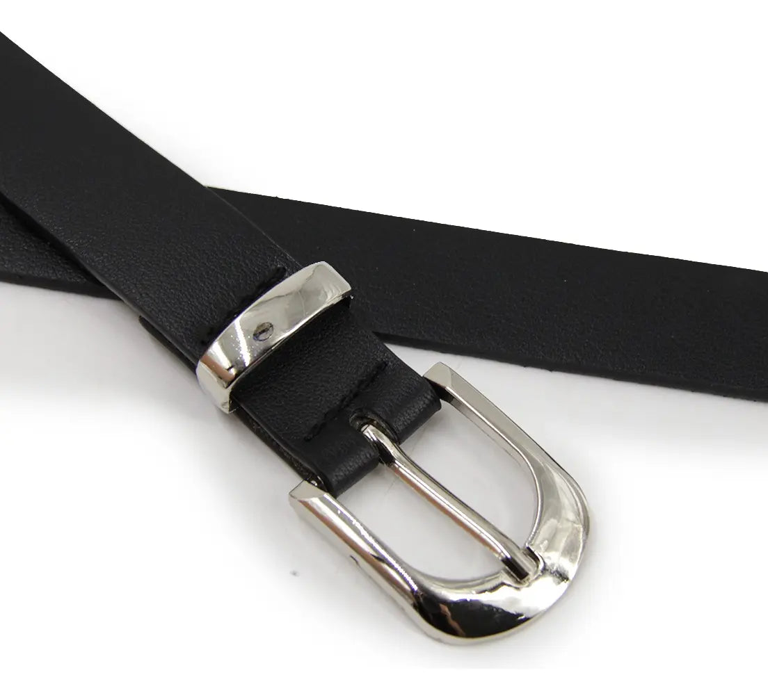 Cinturón Mujer Pasador Metálico Angosto -B316