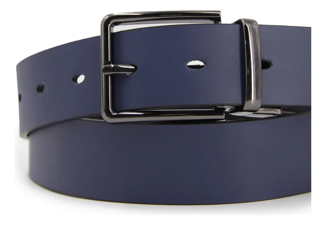 Cinturón Hombre Reversible Hebilla Gun Metal - BC025