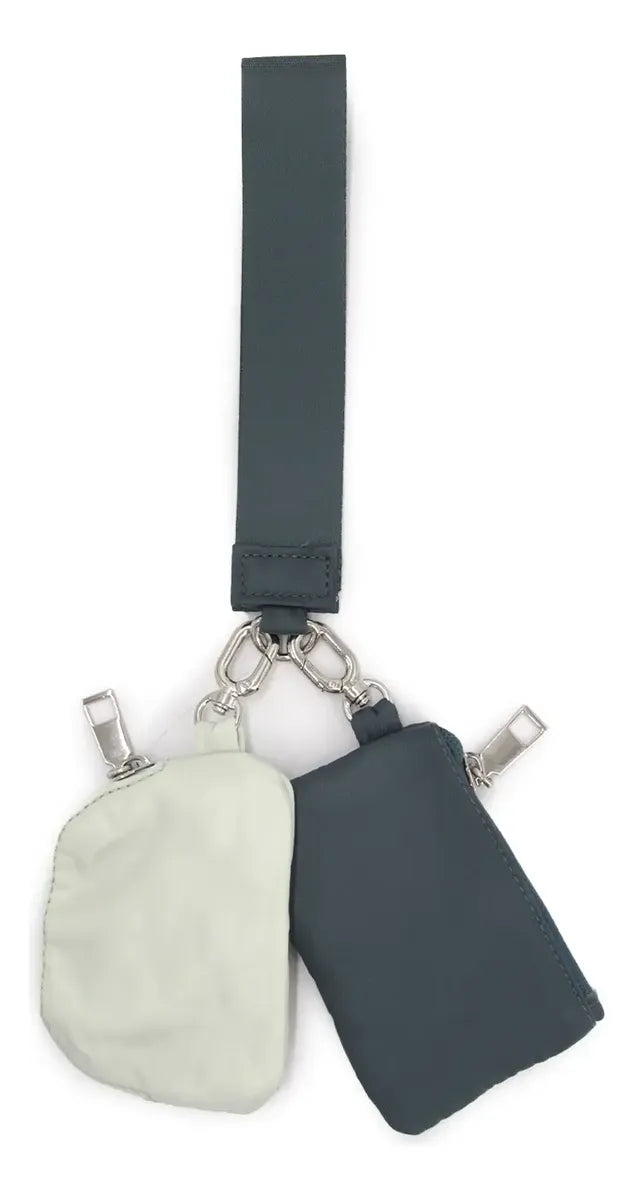 Monedero Tarjetero Billetera con Strap Bicolor - W125