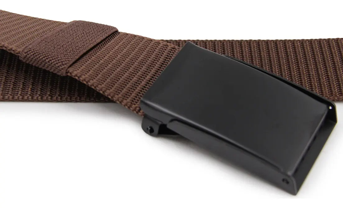 Cinturón Hombre Táctico Hebilla Rectangular Ajustable -BC031