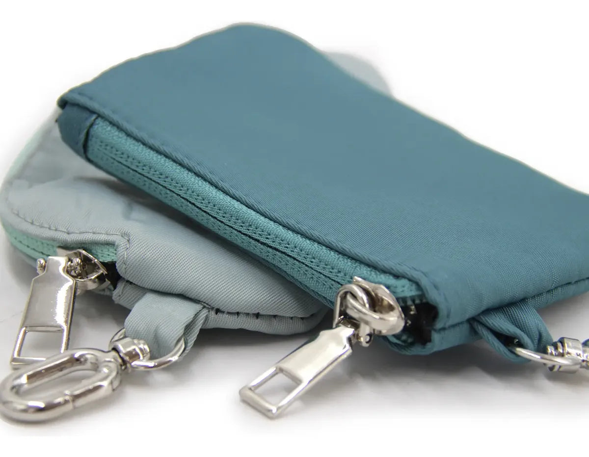 Monedero Tarjetero Billetera con Strap Bicolor - W125