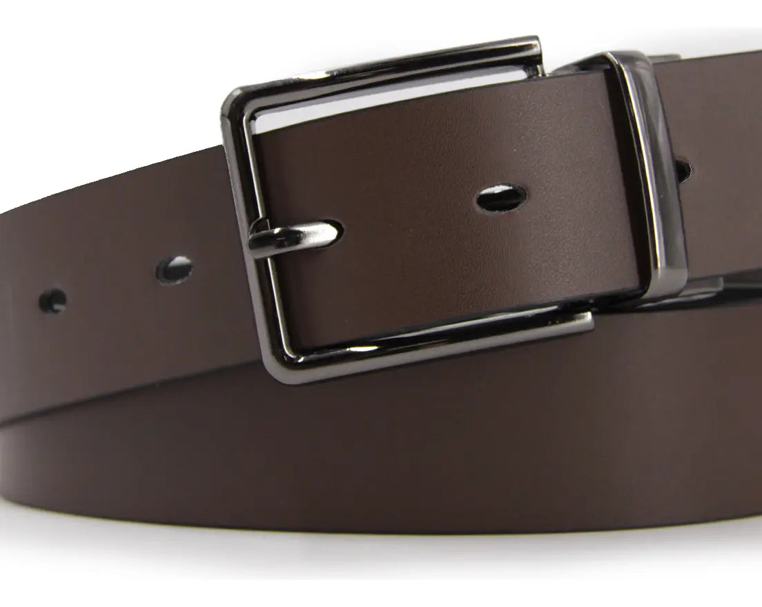 Cinturón Hombre Reversible Hebilla Gun Metal - BC025