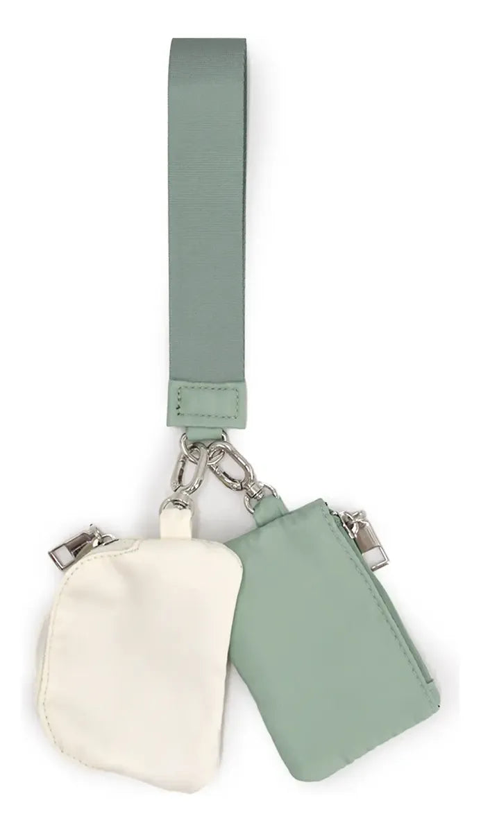 Monedero Tarjetero Billetera con Strap Bicolor - W125