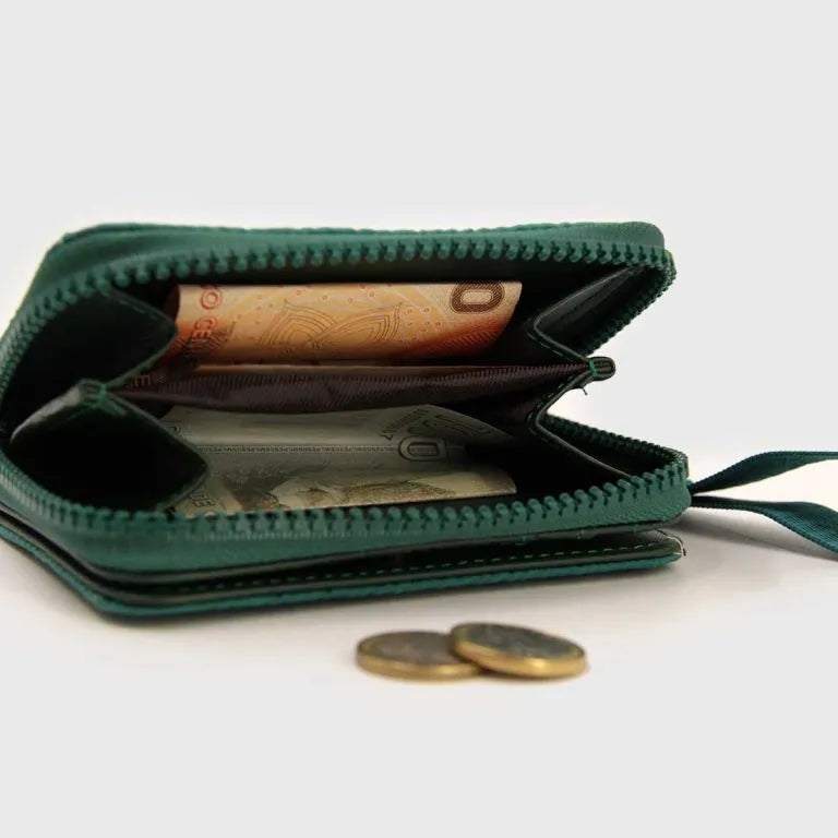 Billetera Monedero Acolchada con Strap Mujer Compacta - W082