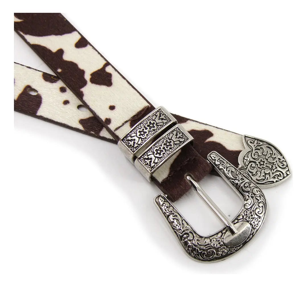Cinturón Mujer Hebilla Vaquero Doble -B343