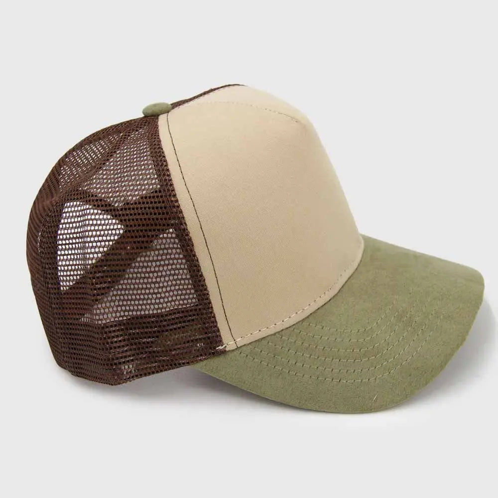 Jockey Trucker Cap 5 Paneles Algodón Gamuza - HT008