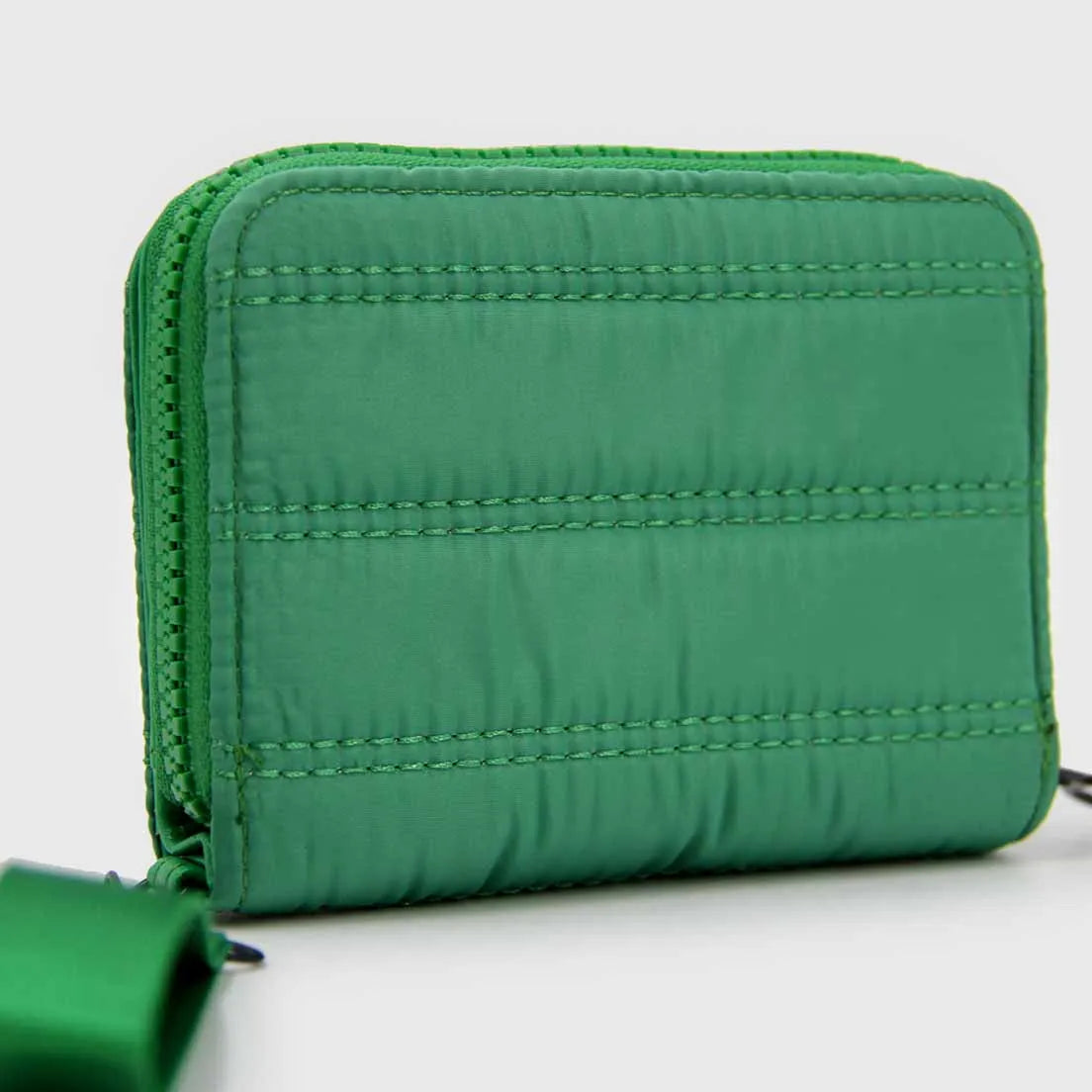 Billetera Monedero Acolchada con Strap Mujer Compacta - W082