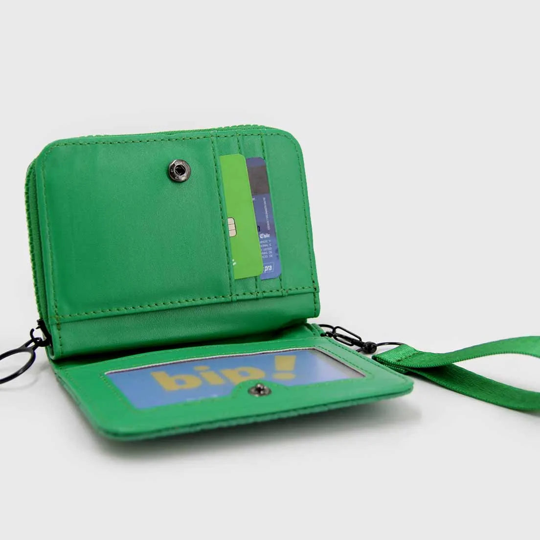 Billetera Monedero Acolchada con Strap Mujer Compacta - W082