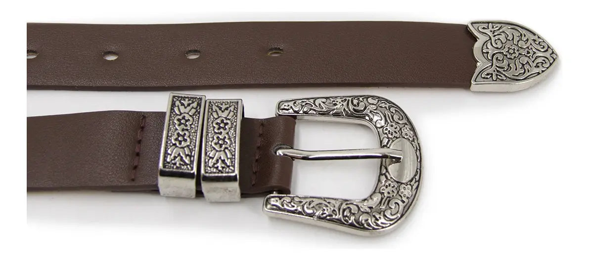 Cinturón Mujer Hebilla Vaquero Doble -B343