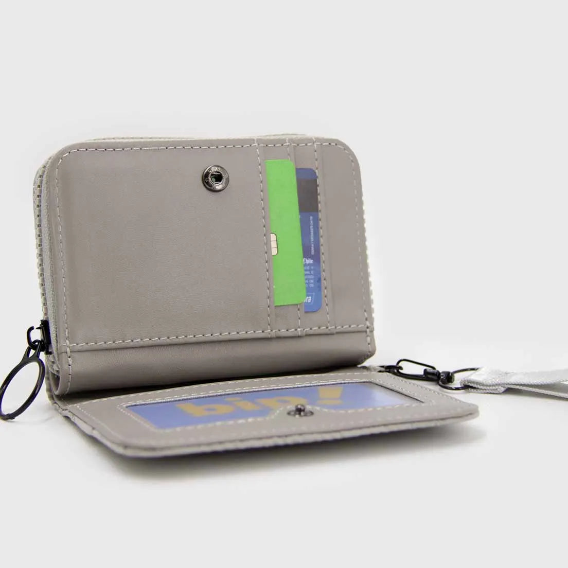 Billetera Monedero Acolchada con Strap Mujer Compacta - W082