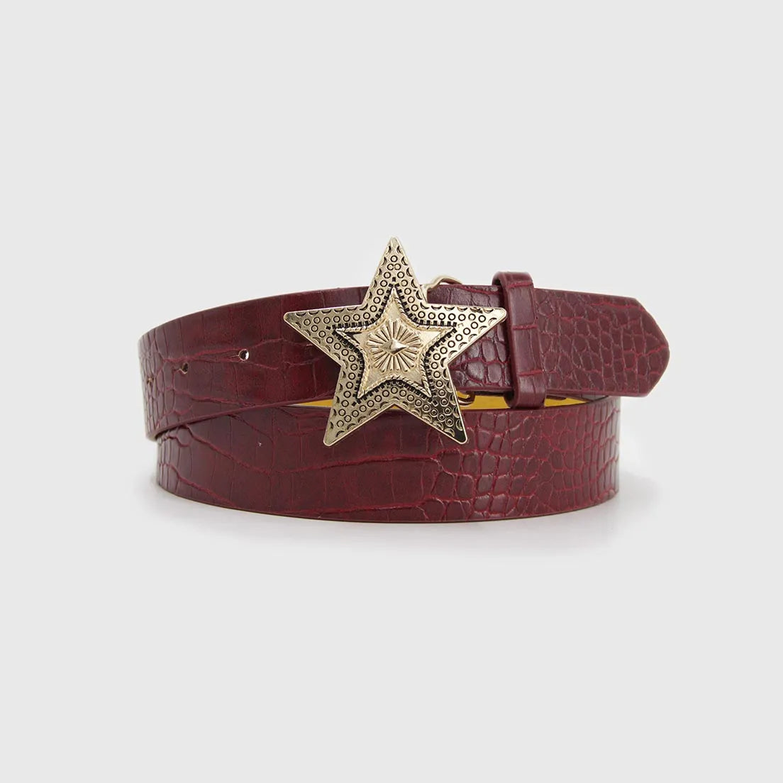 Cinturón Mujer Estrella Hebilla Grande Estilo Urbano - B531