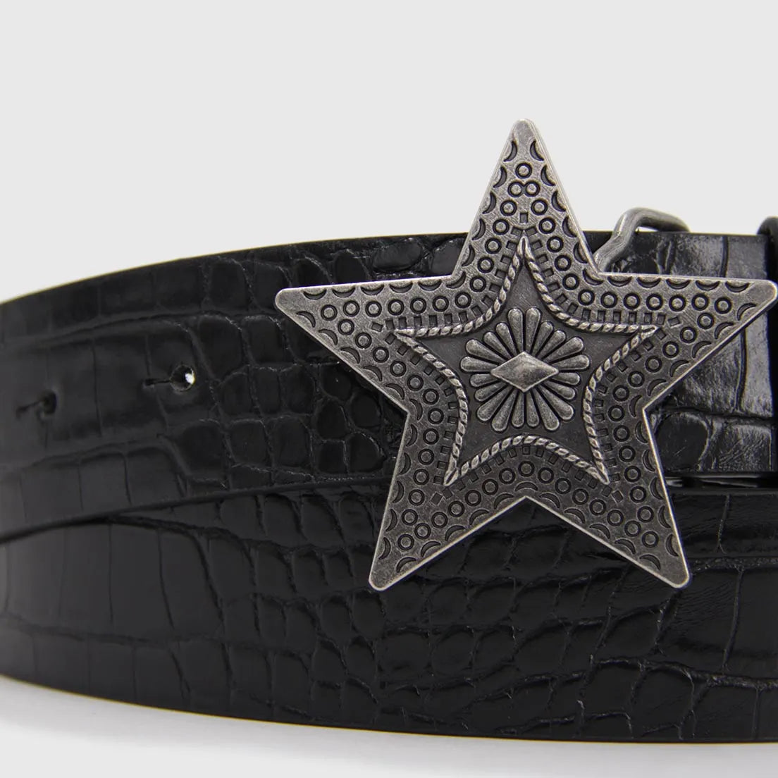 Cinturón Mujer Estrella Hebilla Grande Estilo Urbano - B531