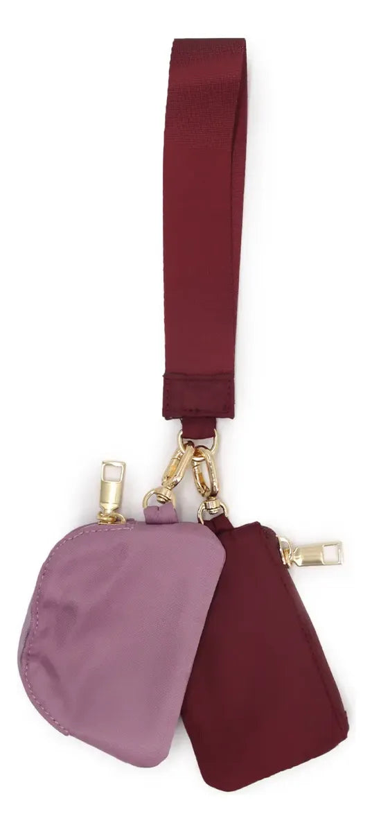 Monedero Tarjetero Billetera con Strap Bicolor - W125