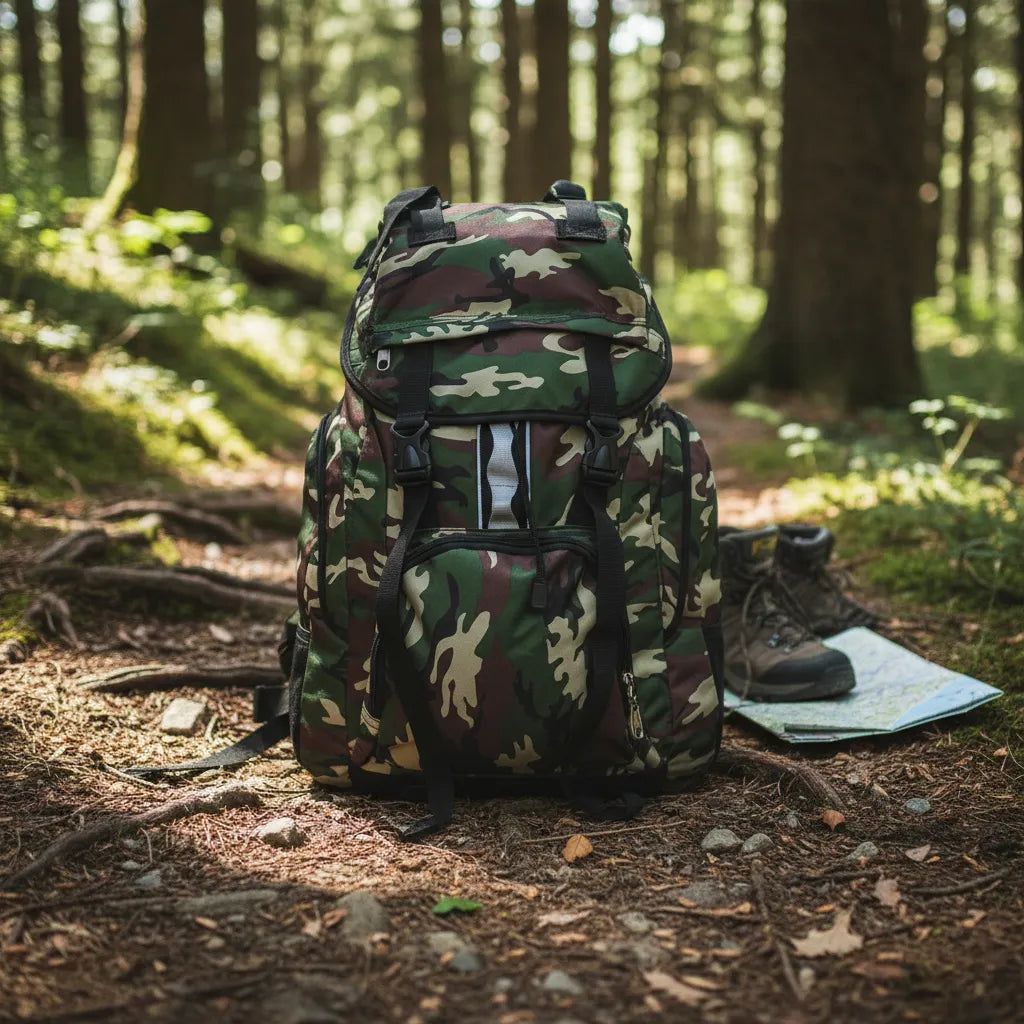 Mochila Camping 60L Mimetizada 5118
