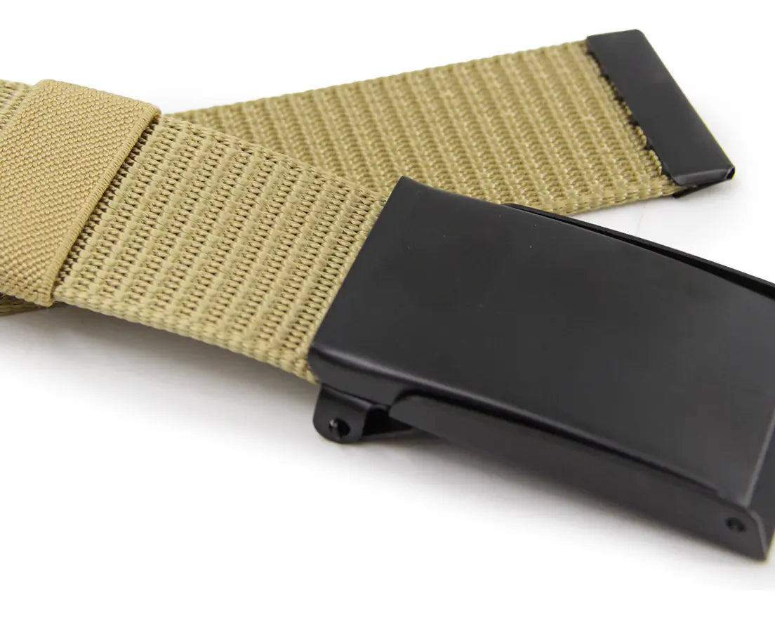 Cinturón Hombre Táctico Hebilla Rectangular Ajustable -BC031