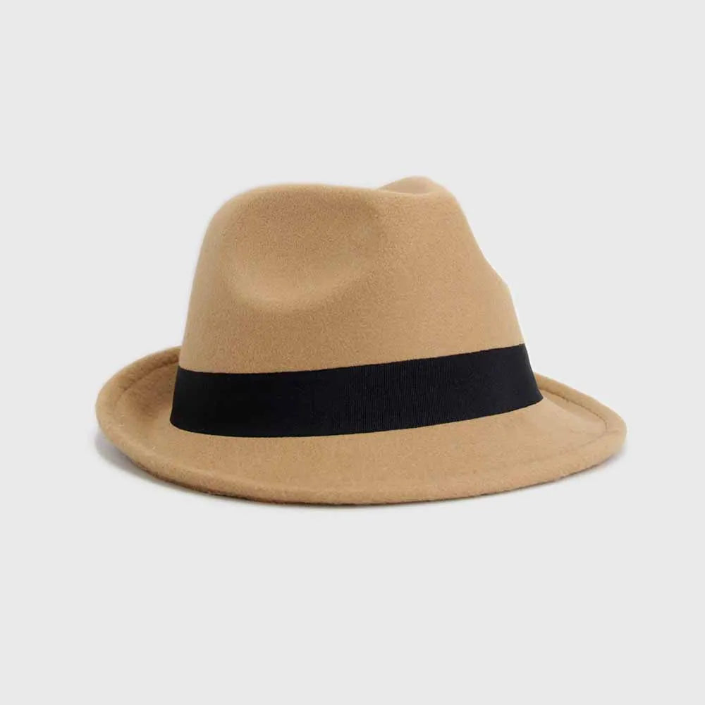 Sombrero Fedora de Fieltro Unisex Estilo Clásico Elegante- HE027