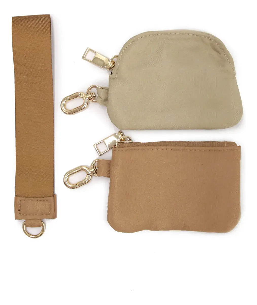 Monedero Tarjetero Billetera con Strap Bicolor - W125