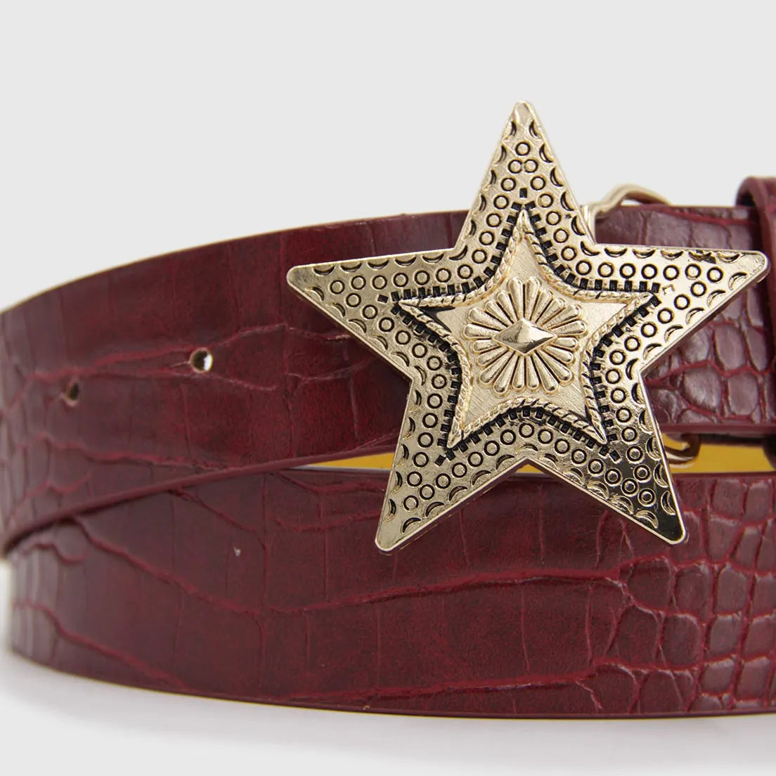 Cinturón Mujer Estrella Hebilla Grande Estilo Urbano - B531