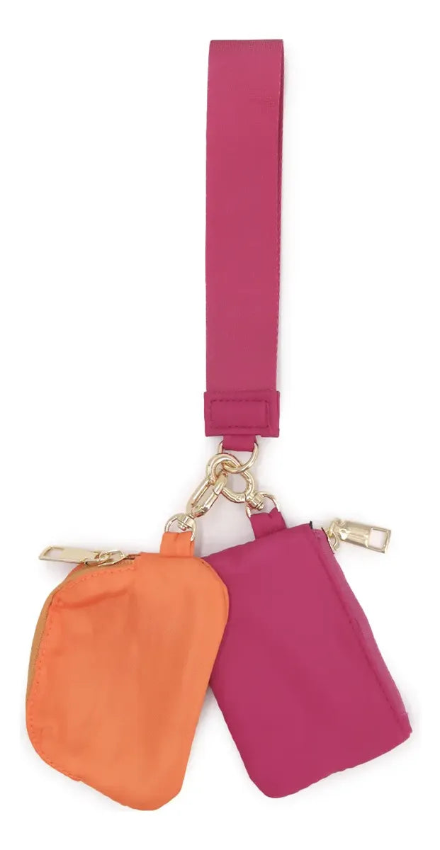 Monedero Tarjetero Billetera con Strap Bicolor - W125