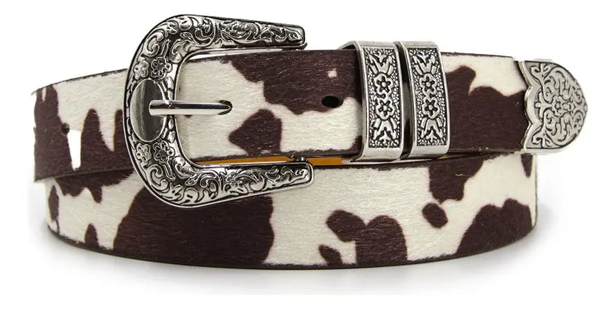 Cinturón Mujer Hebilla Vaquero Doble -B343