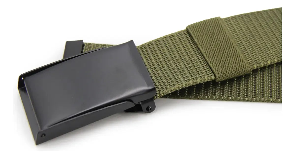 Cinturón Hombre Táctico Hebilla Rectangular Ajustable -BC031