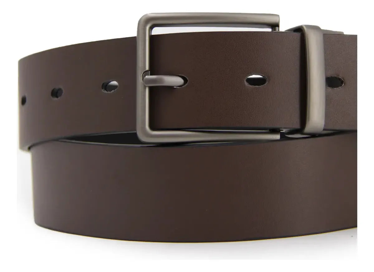 Cinturón Hombre Reversible Hebilla Cepillada- BC026
