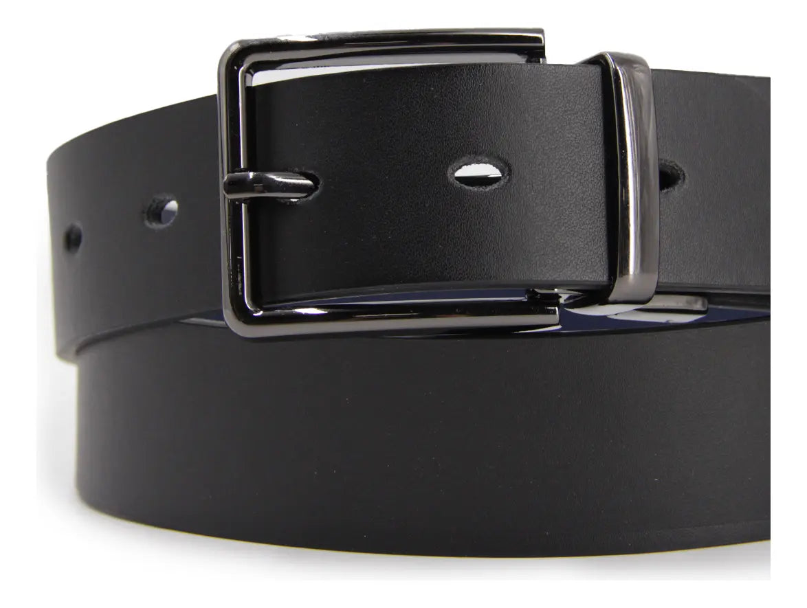 Cinturón Hombre Reversible Hebilla Gun Metal - BC025