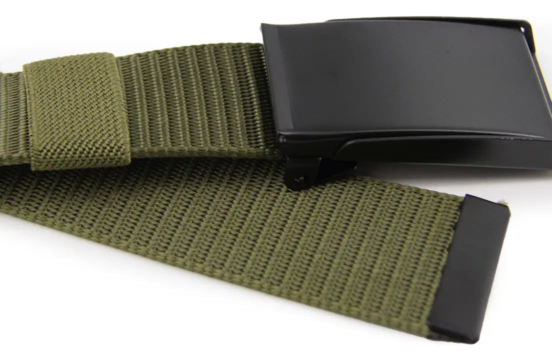 Cinturón Hombre Táctico Hebilla Rectangular Ajustable -BC031