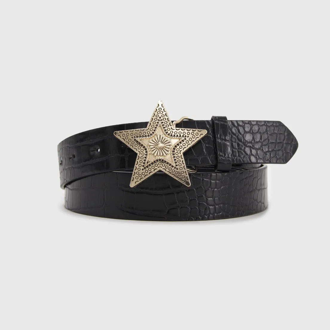 Cinturón Mujer Estrella Hebilla Grande Estilo Urbano - B531