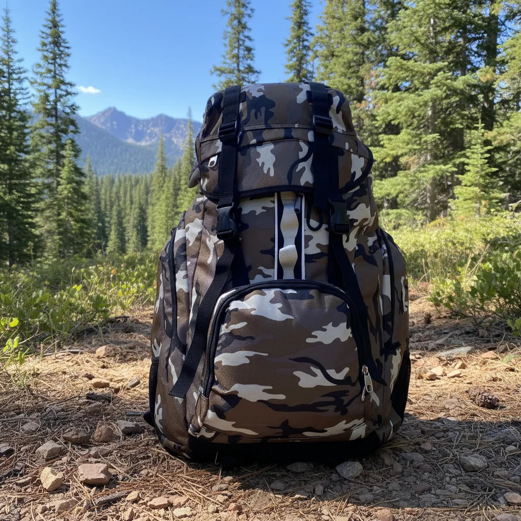 Mochila Camping 60L Mimetizada 5118