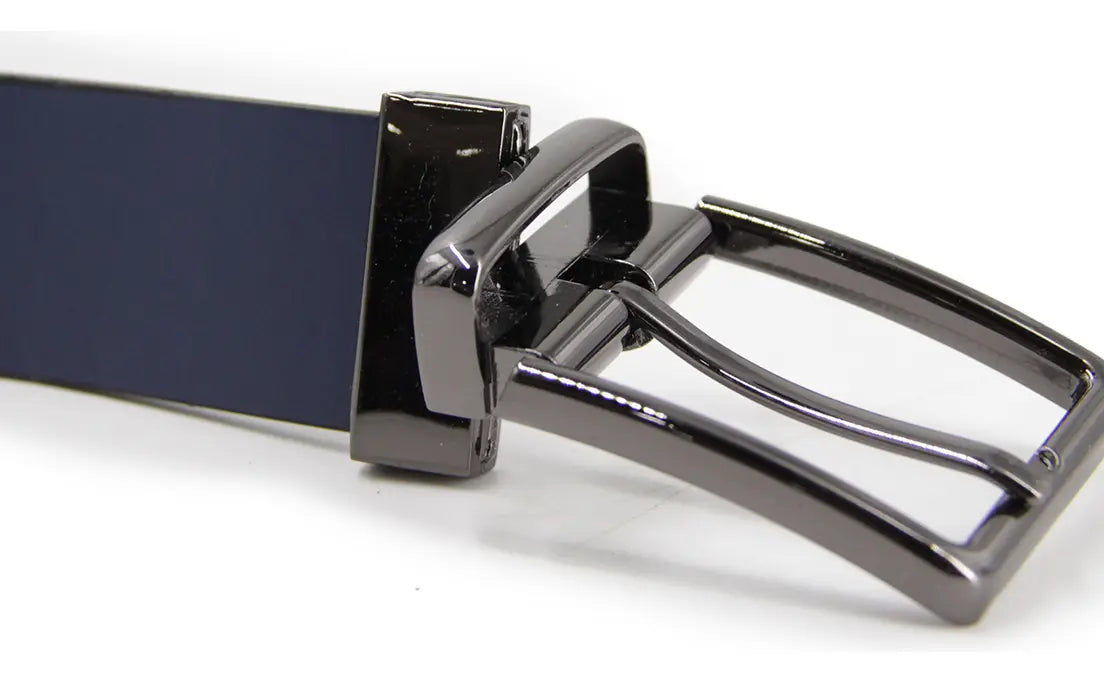 Cinturón Hombre Reversible Hebilla Gun Metal - BC025