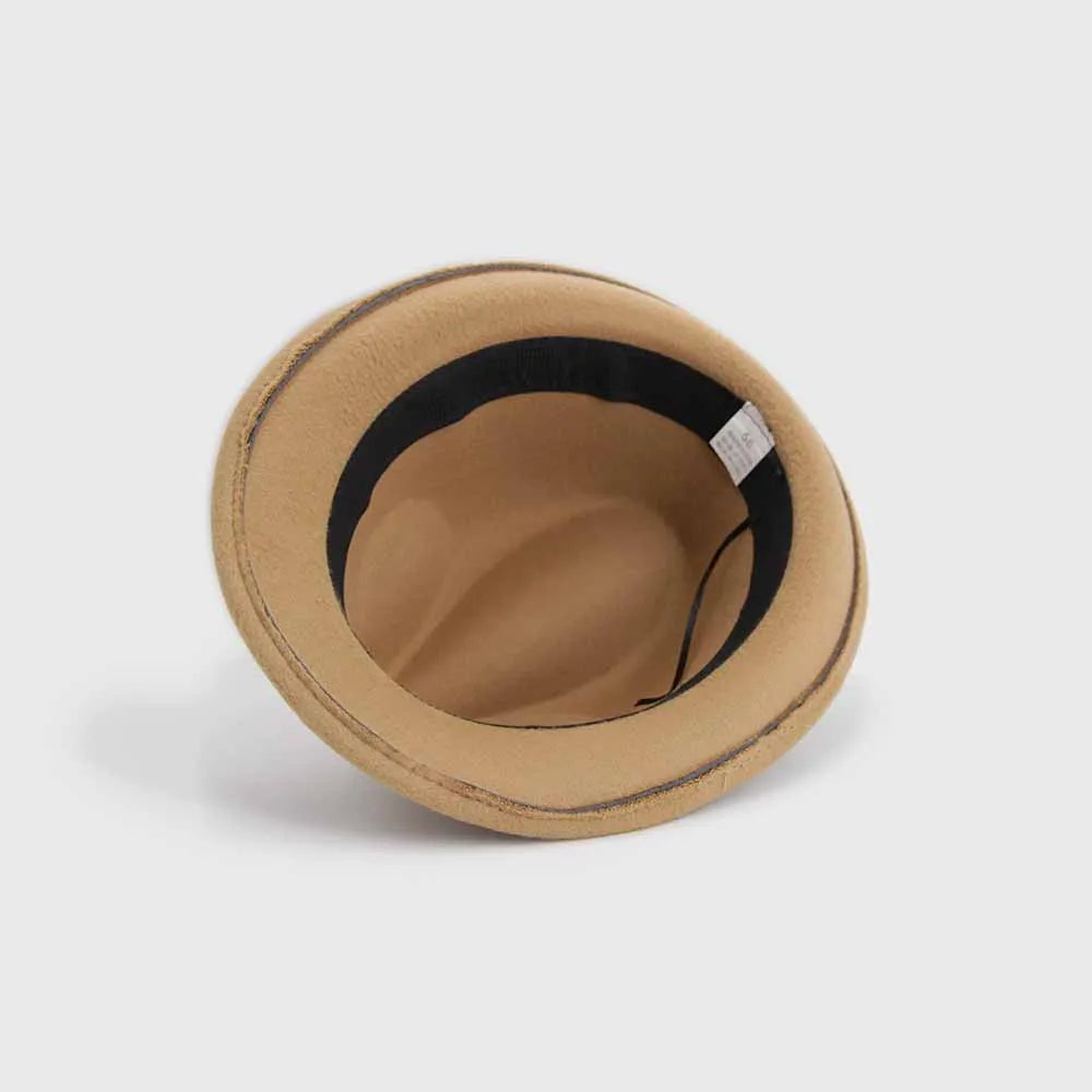 Sombrero Fedora de Fieltro Unisex Estilo Clásico Elegante- HE027