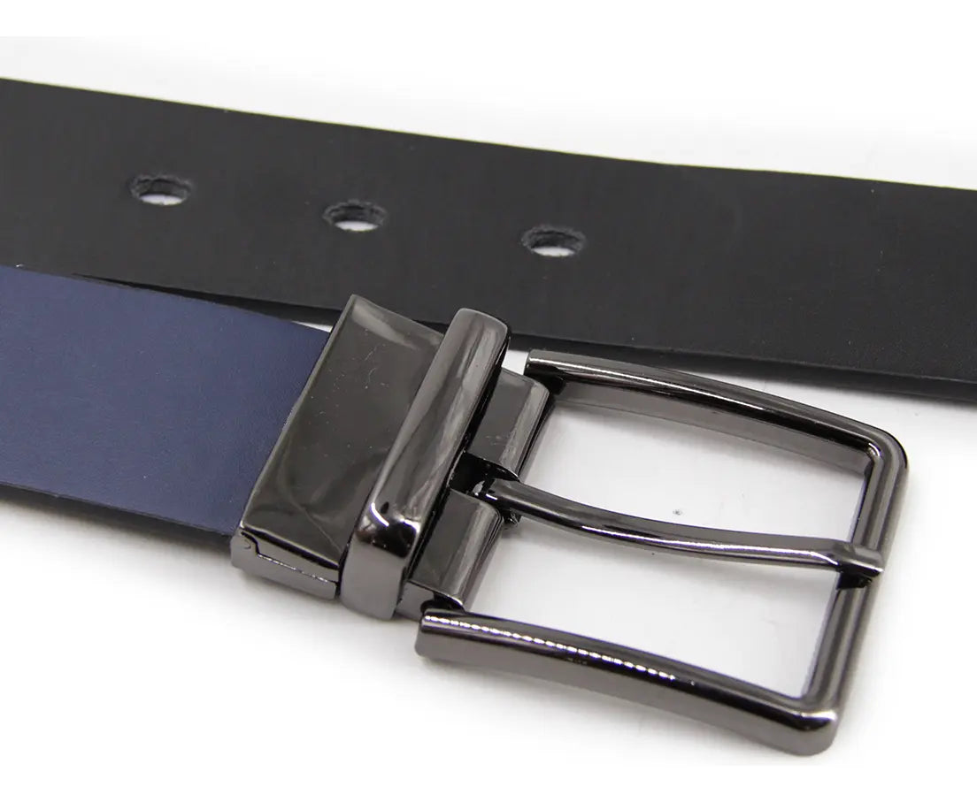 Cinturón Hombre Reversible Hebilla Gun Metal - BC025