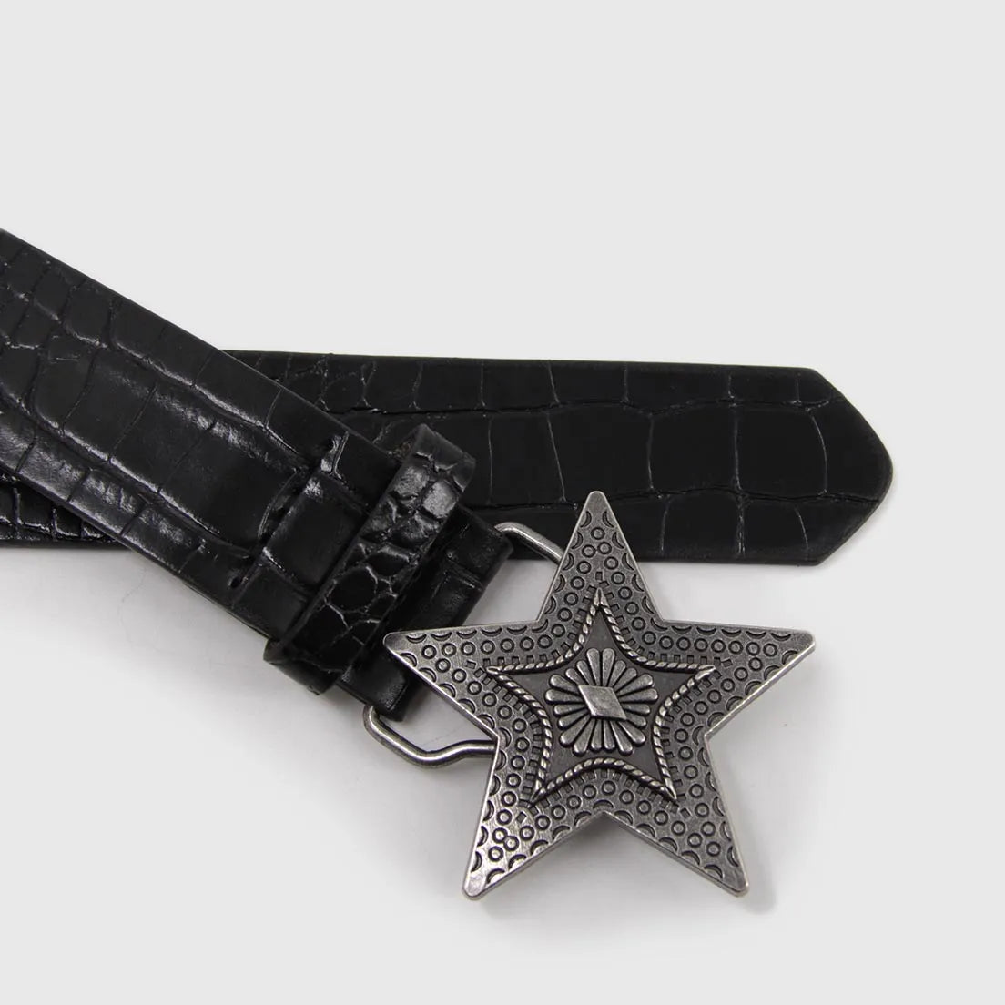 Cinturón Mujer Estrella Hebilla Grande Estilo Urbano - B531