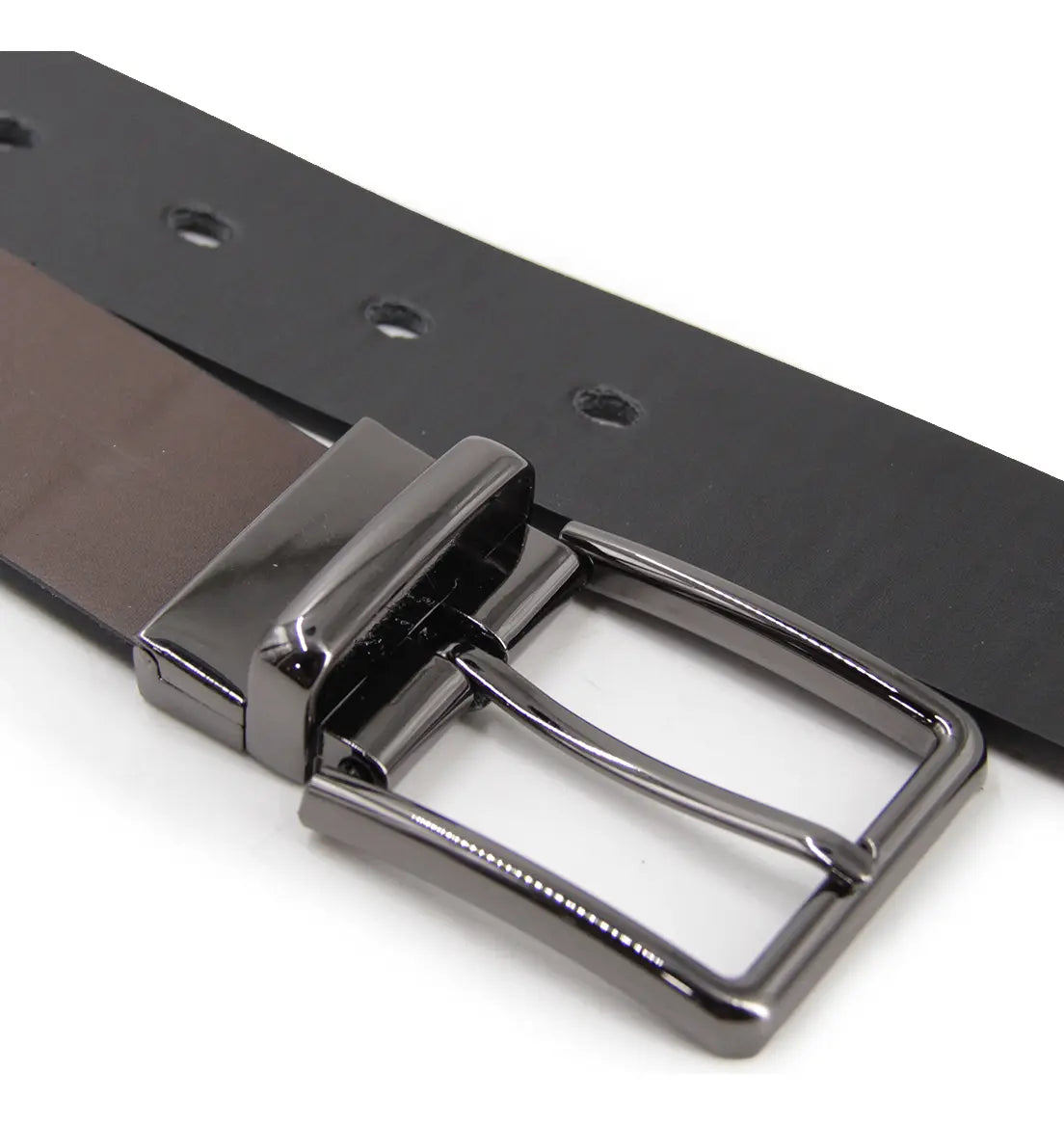 Cinturón Hombre Reversible Hebilla Gun Metal - BC025