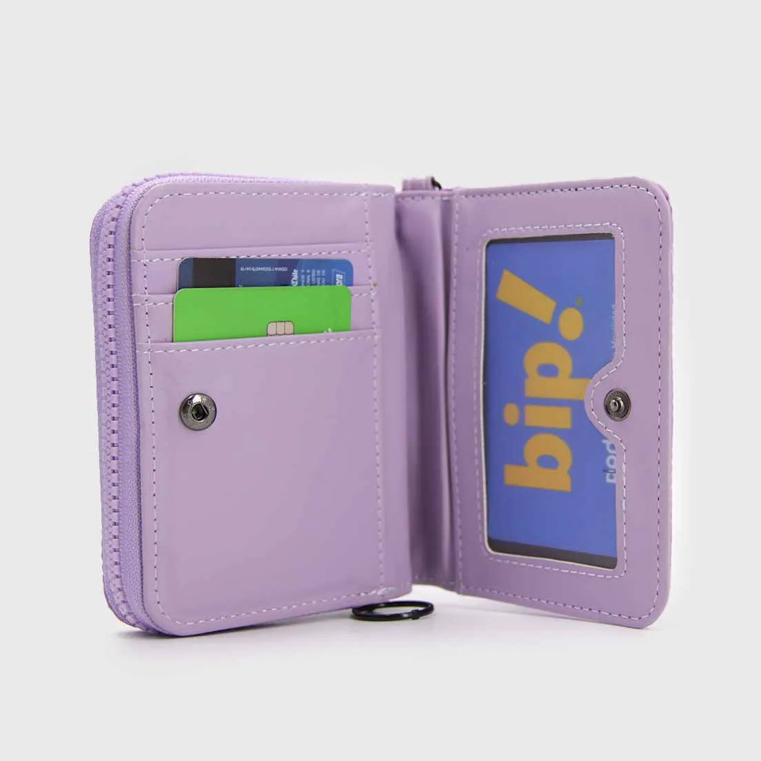 Billetera Monedero Acolchada con Strap Mujer Compacta - W082
