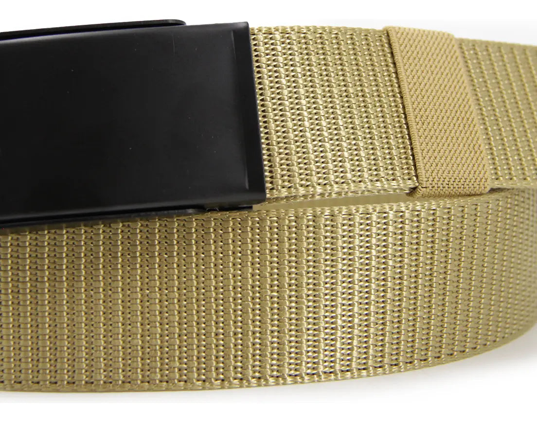 Cinturón Hombre Táctico Hebilla Rectangular Ajustable -BC031