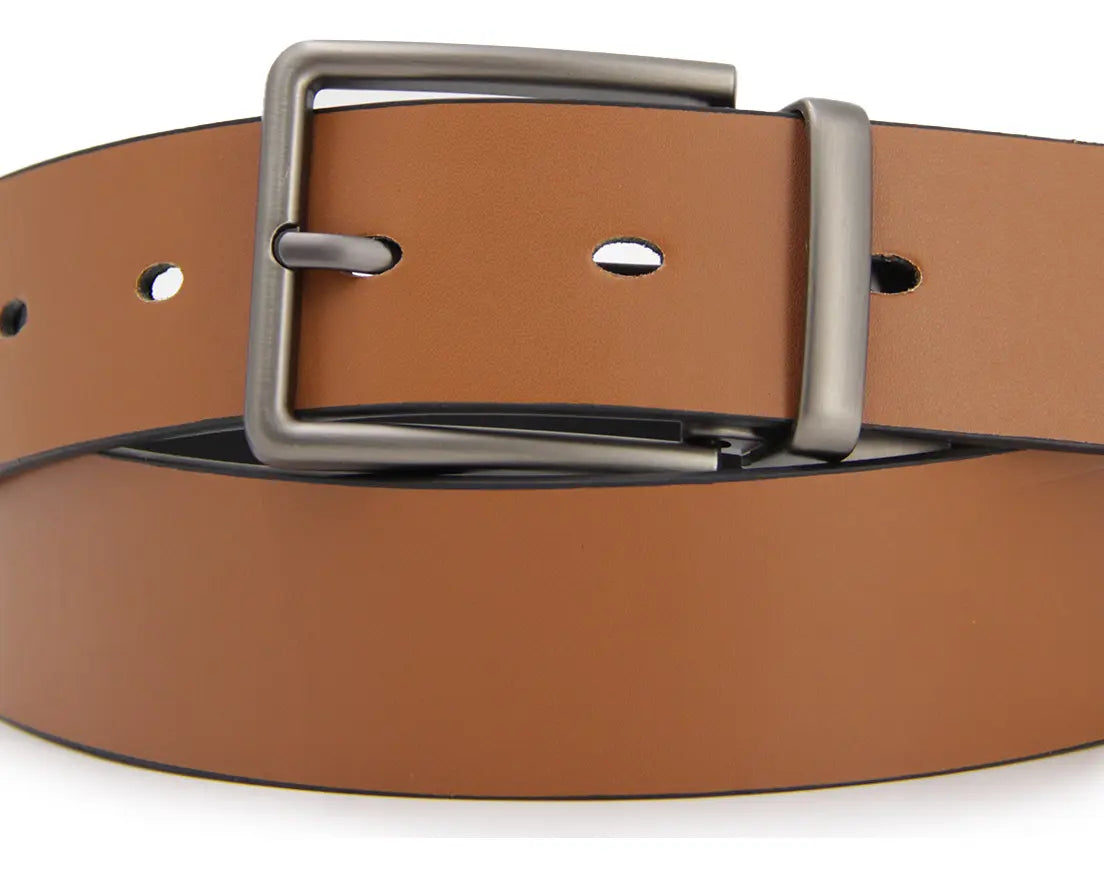 Cinturón Hombre Reversible Hebilla Cepillada- BC026