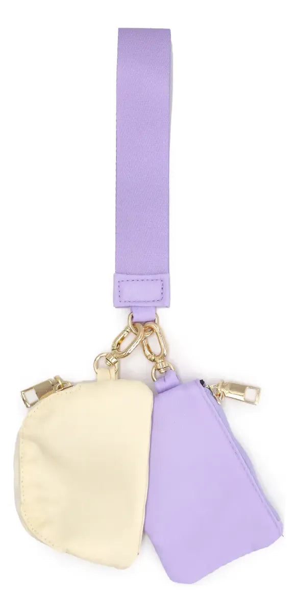 Monedero Tarjetero Billetera con Strap Bicolor - W125