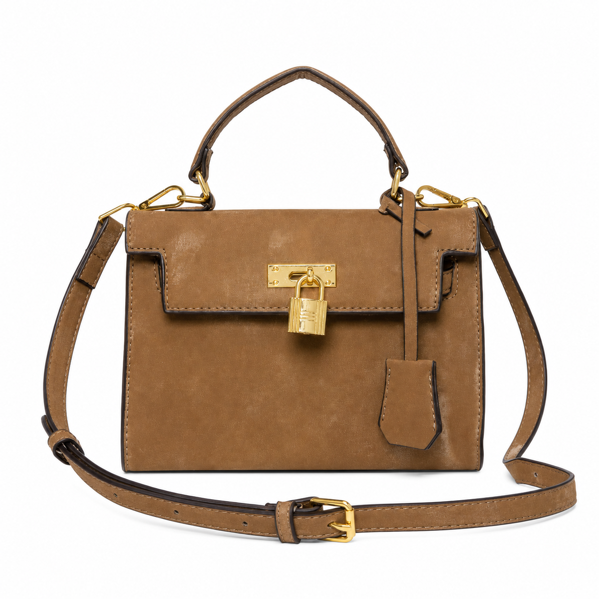 Cartera Bandolera Agamuzada Mujer Asa Superior Ajustable JJ1222