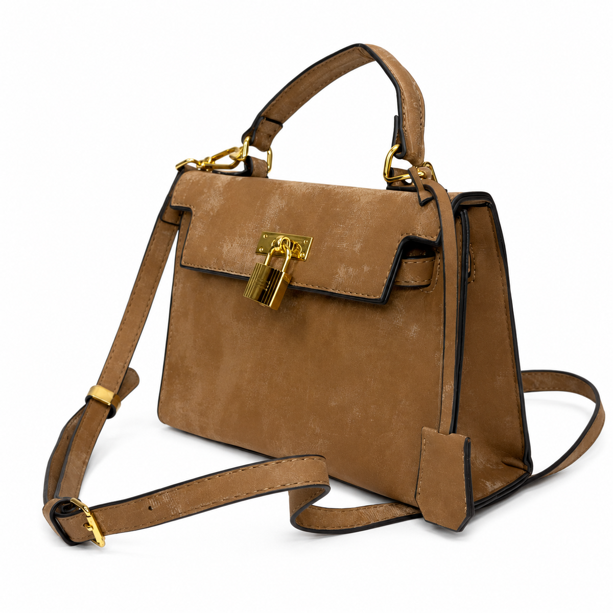 Cartera Bandolera Agamuzada Mujer Asa Superior Ajustable JJ1222