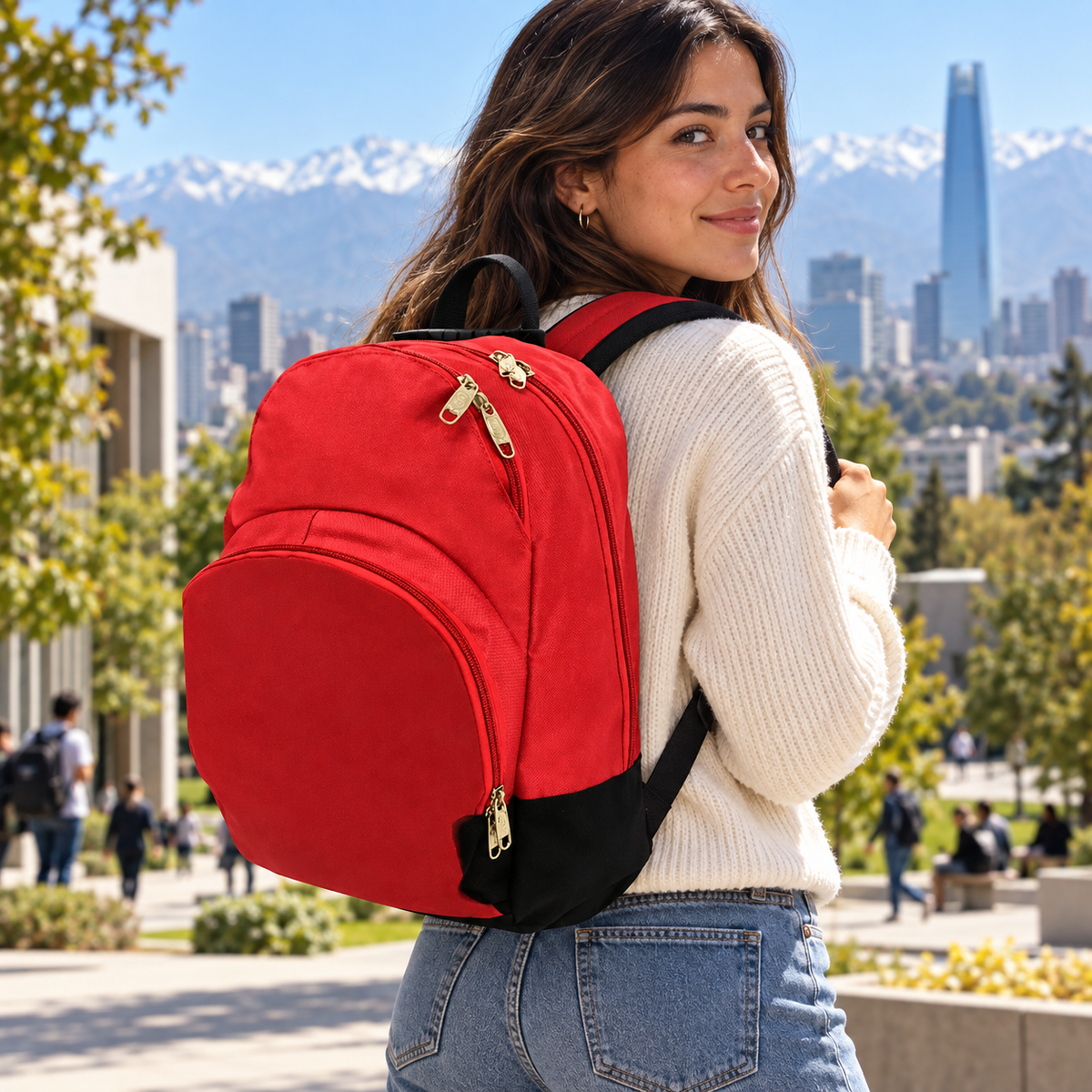 Mochila Escolar Roja 20L 1199
