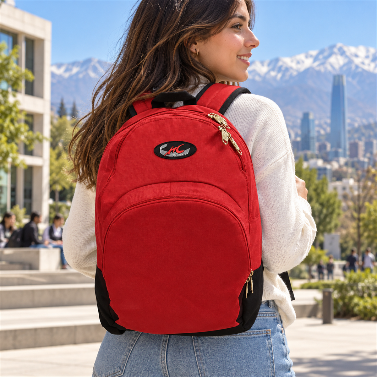 Mochila Escolar Roja 20L 1199