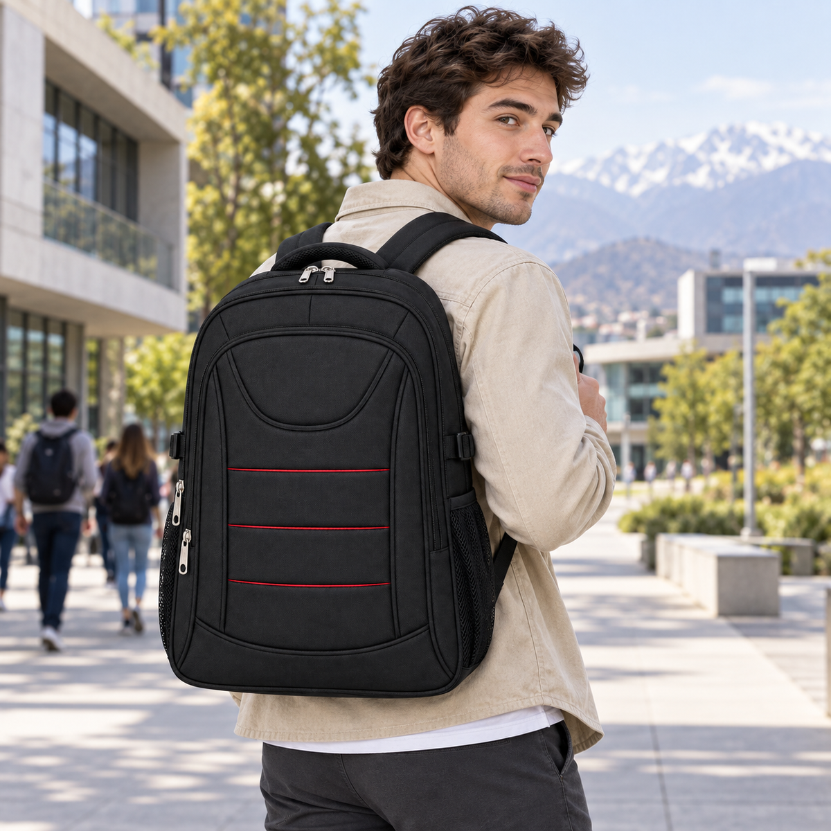 Mochila Semi Acolchada 30 L Porta Notebook 2012