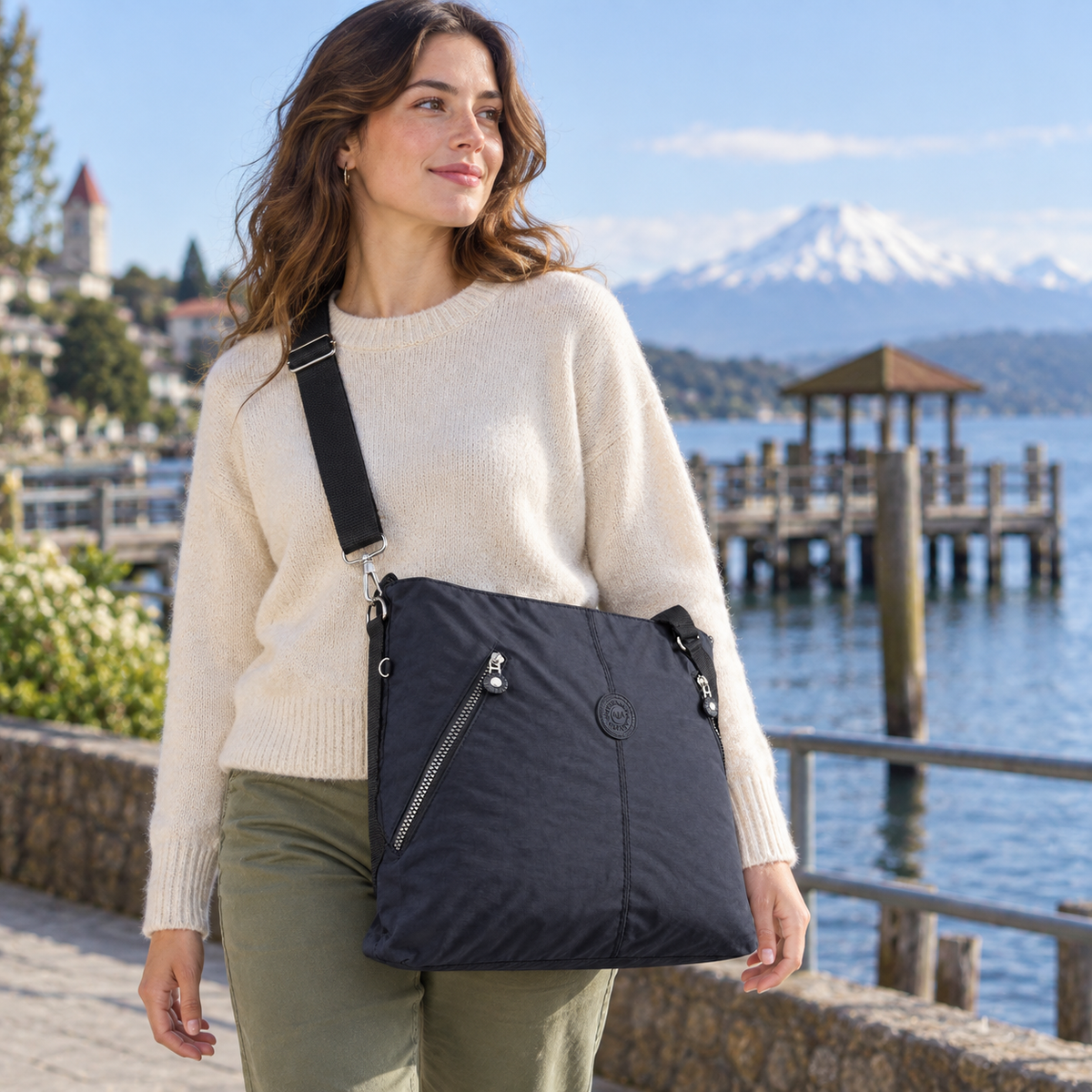 Bolso Bandolera con Strap Removible 8077 XL
