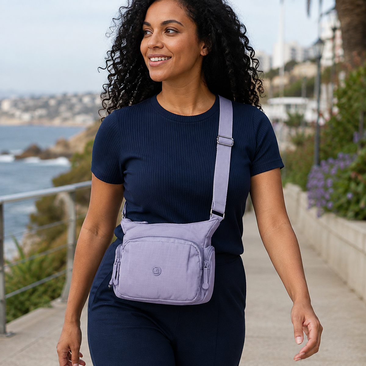 Bolso Morral Mujer Bandolera con Múltiples Bolsillos Casual - JJ176
