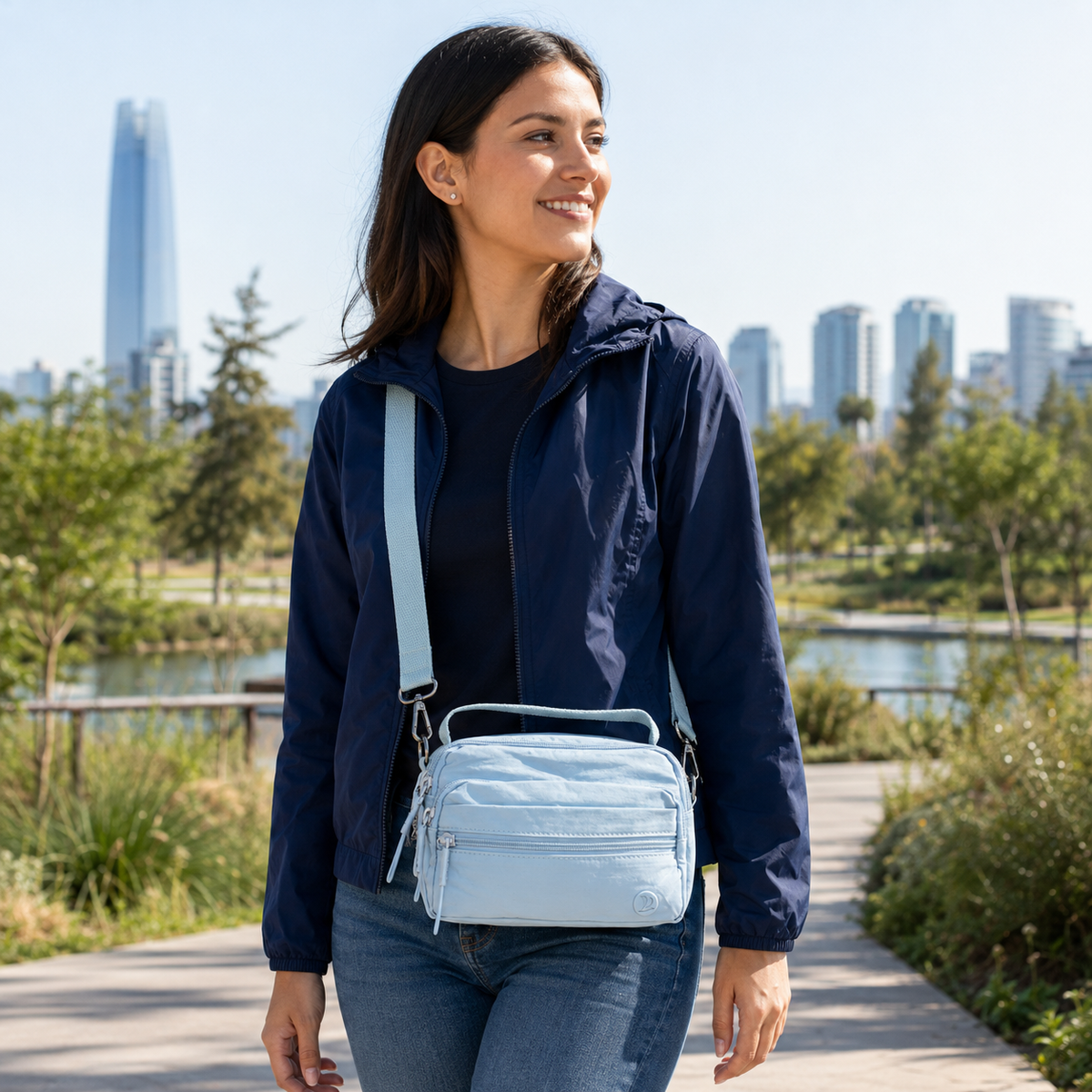 Bolso Bandolera Unisex Compacto Multi Compartimientos - JJ1806